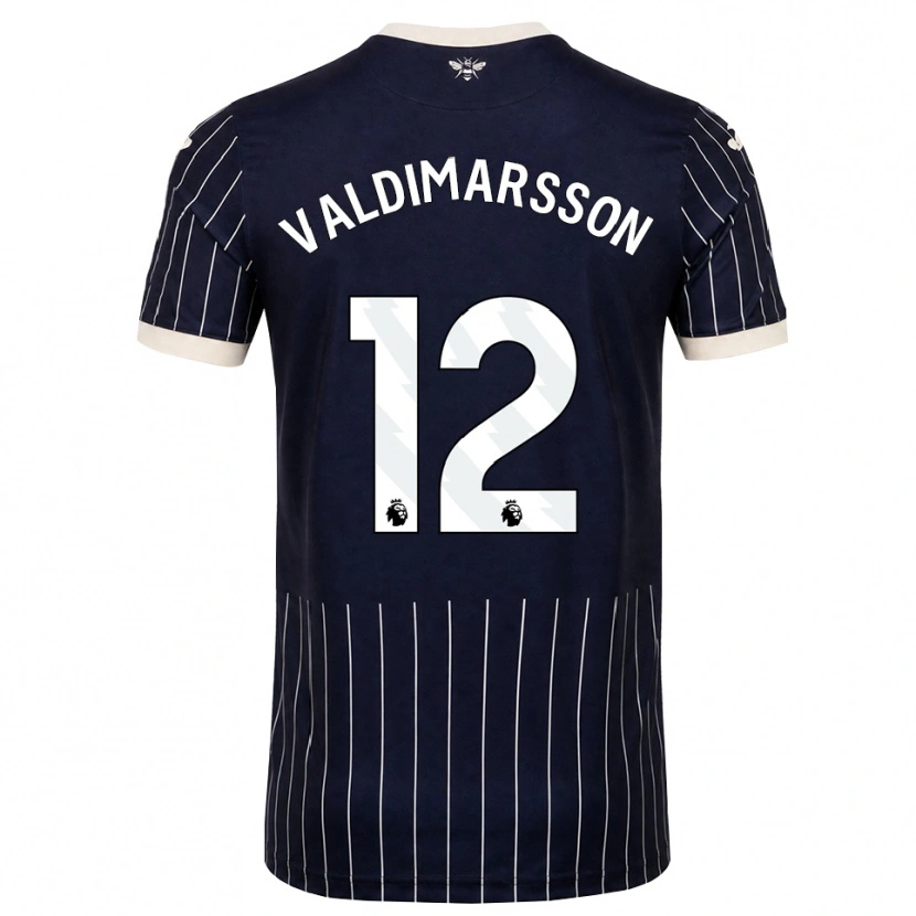 Danxen Criança Camisola Hákon Valdimarsson #12 Preto Branco Alternativa 2026/27 Camisa Brasil