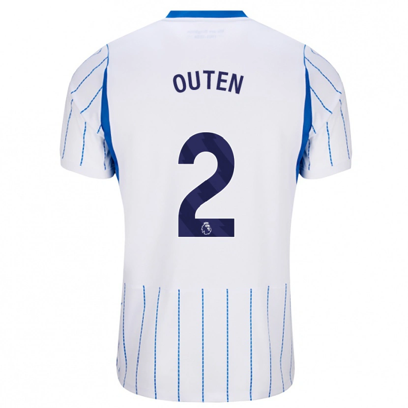Danxen Criança Camisola Theo Outen #2 Dodgerblue Branco Alternativa 2026/27 Camisa Brasil
