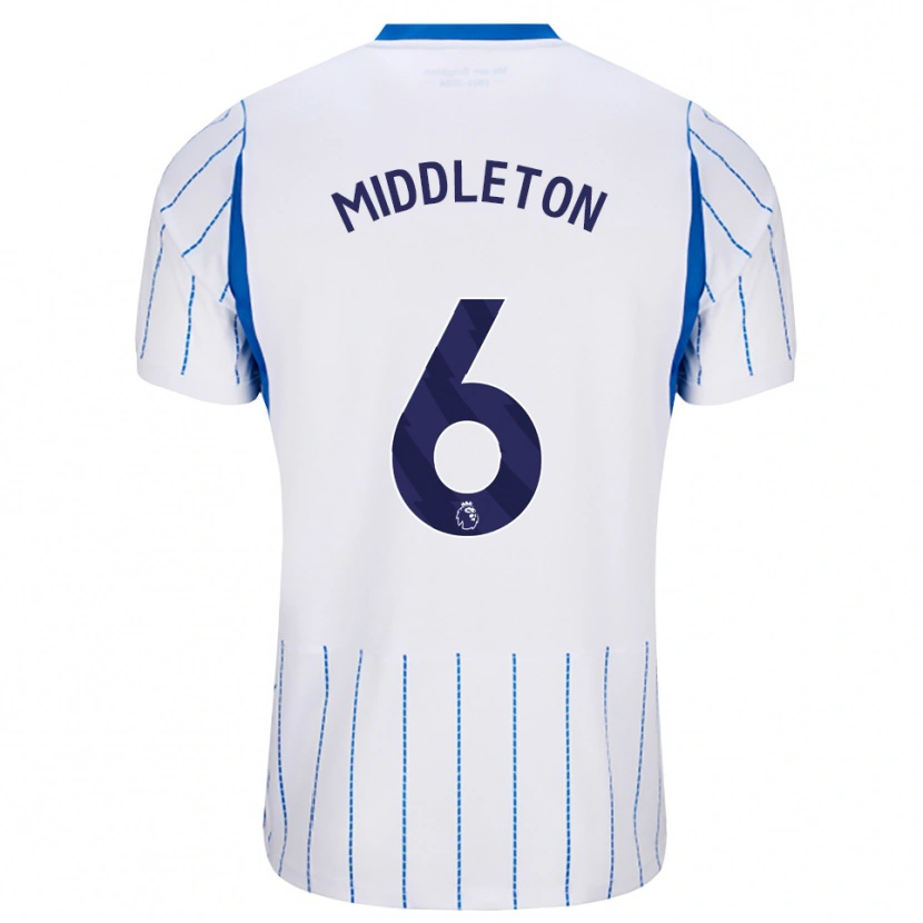 Danxen Criança Camisola Jesse Middleton #6 Dodgerblue Branco Alternativa 2026/27 Camisa Brasil