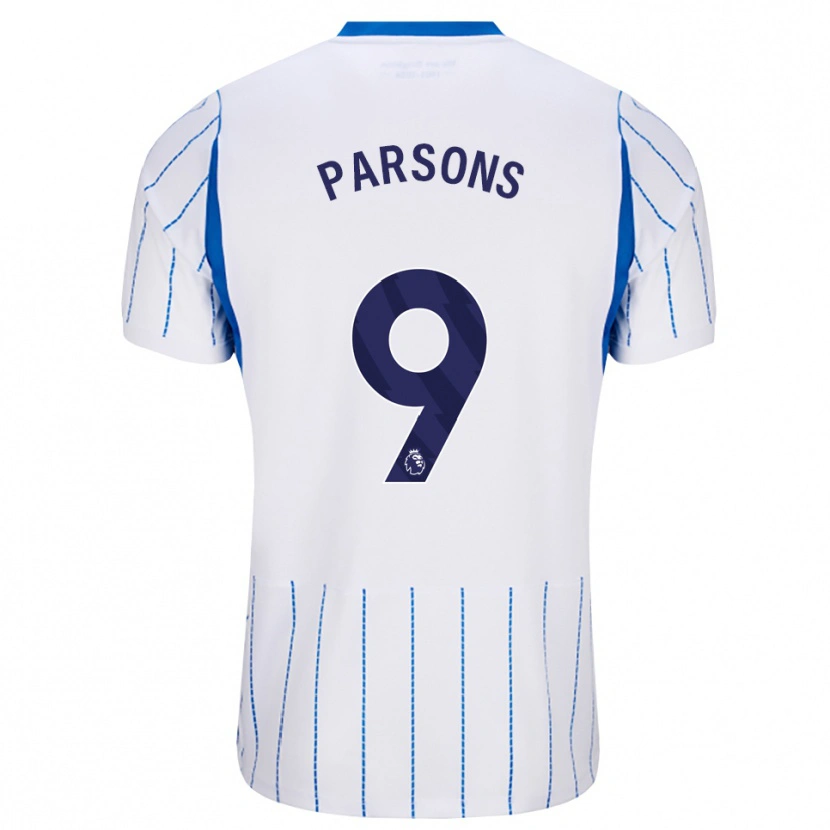 Danxen Criança Camisola Jacob Parsons #9 Dodgerblue Branco Alternativa 2026/27 Camisa Brasil