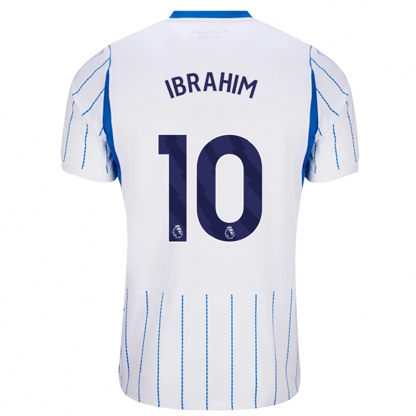Danxen Criança Camisola Younes Ibrahim #10 Dodgerblue Branco Alternativa 2026/27 Camisa Brasil