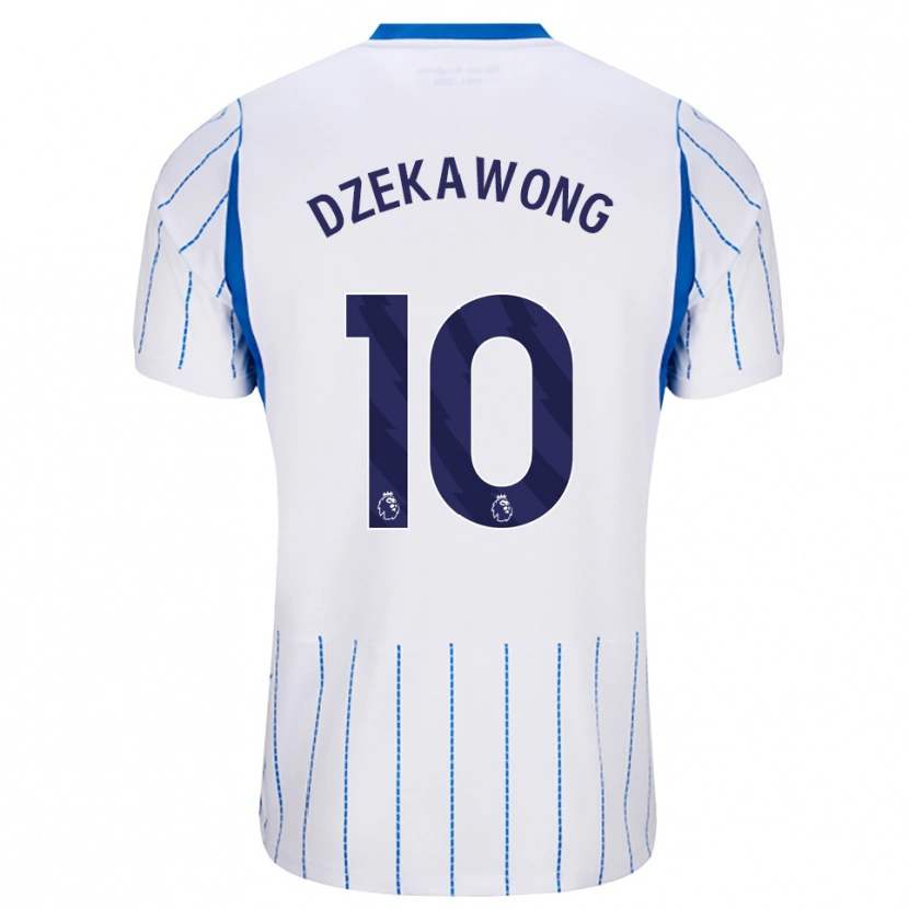 Danxen Criança Camisola Finn Dzekawong #10 Dodgerblue Branco Alternativa 2026/27 Camisa Brasil