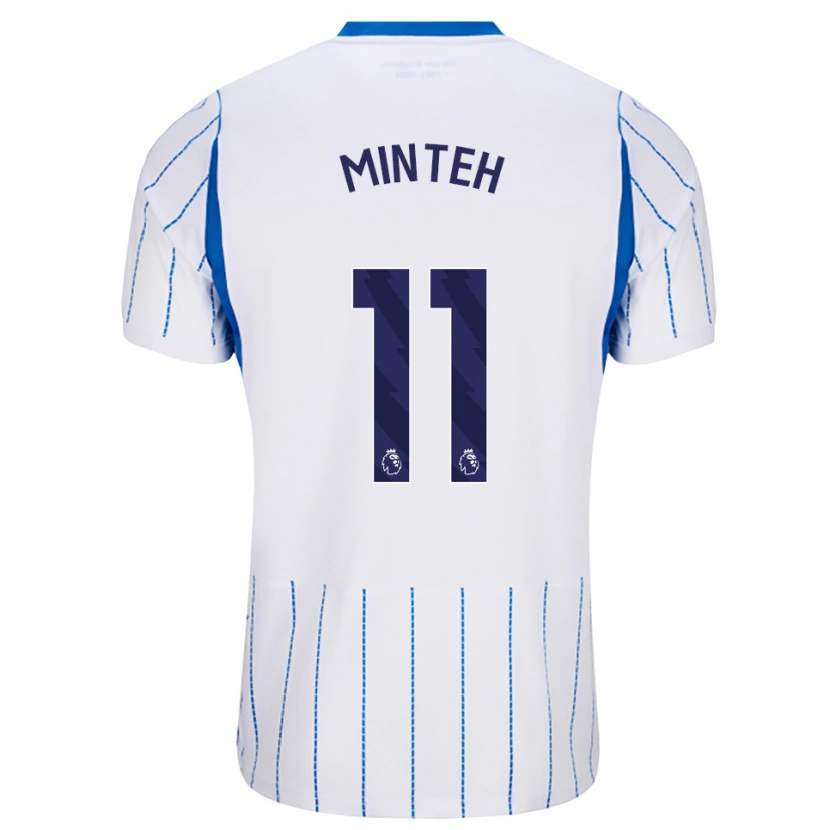 Danxen Criança Camisola Yankuba Minteh #11 Dodgerblue Branco Alternativa 2026/27 Camisa Brasil