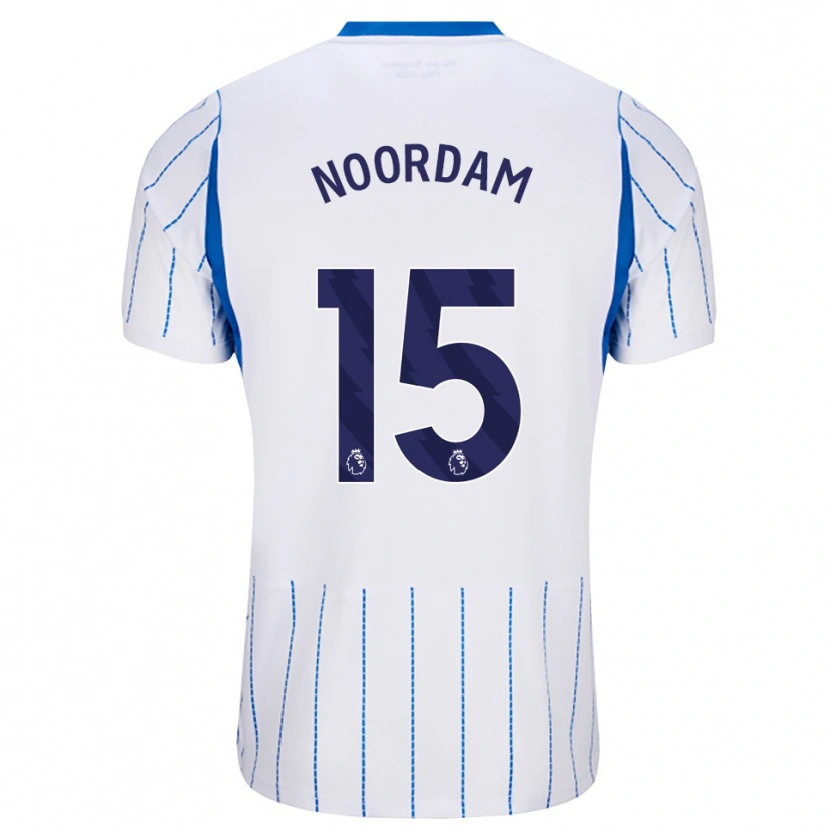 Danxen Criança Camisola Nadine Noordam #15 Dodgerblue Branco Alternativa 2026/27 Camisa Brasil