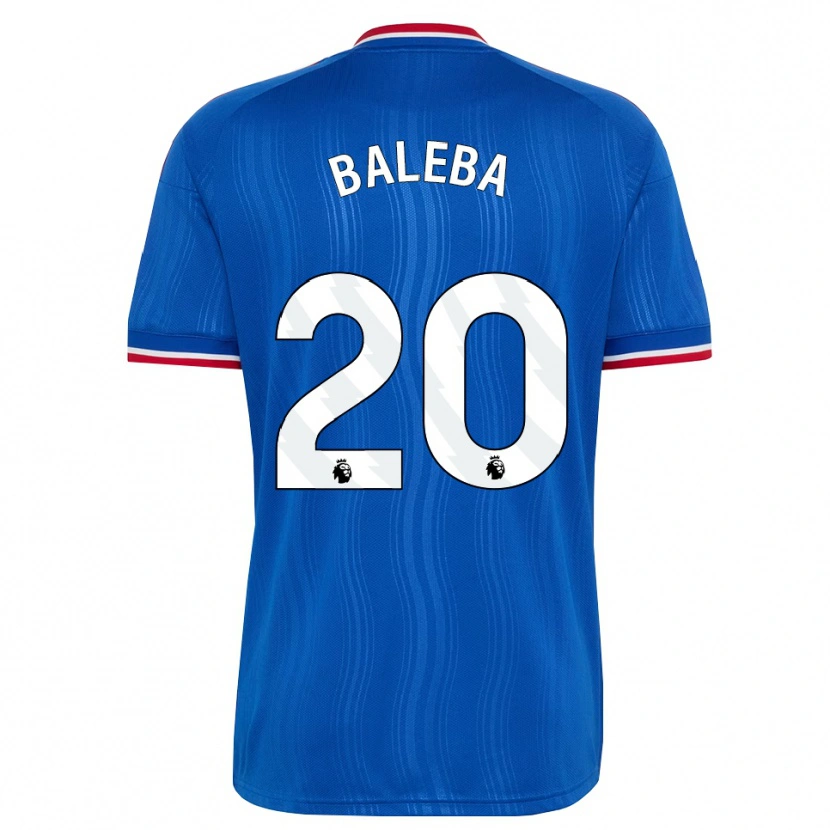 Danxen Criança Camisola Carlos Baleba #20 Azul Branco Vermelho Alternativa 2026/27 Camisa Brasil