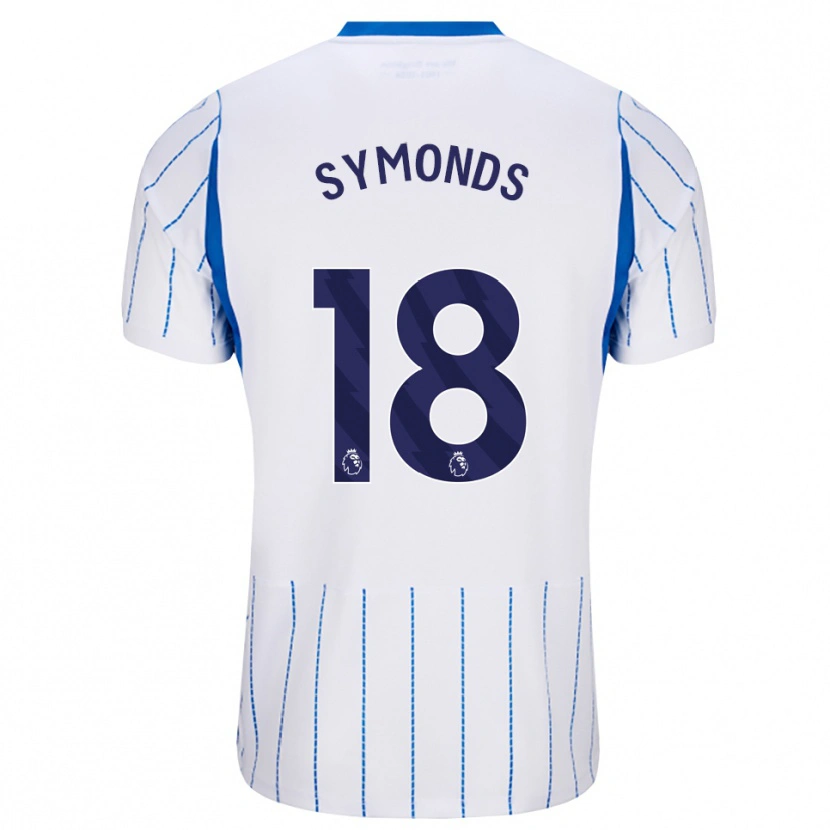 Danxen Criança Camisola Maisie Symonds #18 Dodgerblue Branco Alternativa 2026/27 Camisa Brasil