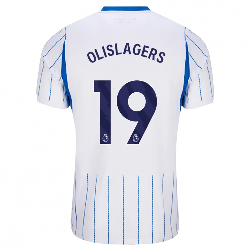 Danxen Criança Camisola Marisa Olislagers #19 Dodgerblue Branco Alternativa 2026/27 Camisa Brasil