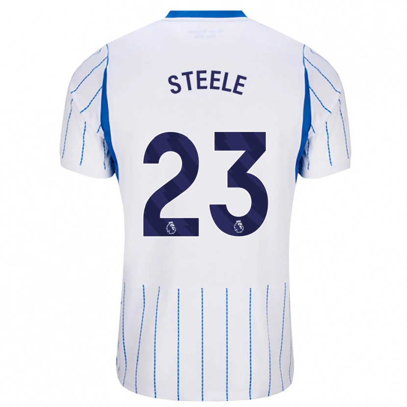 Danxen Criança Camisola Jason Steele #23 Dodgerblue Branco Alternativa 2026/27 Camisa Brasil