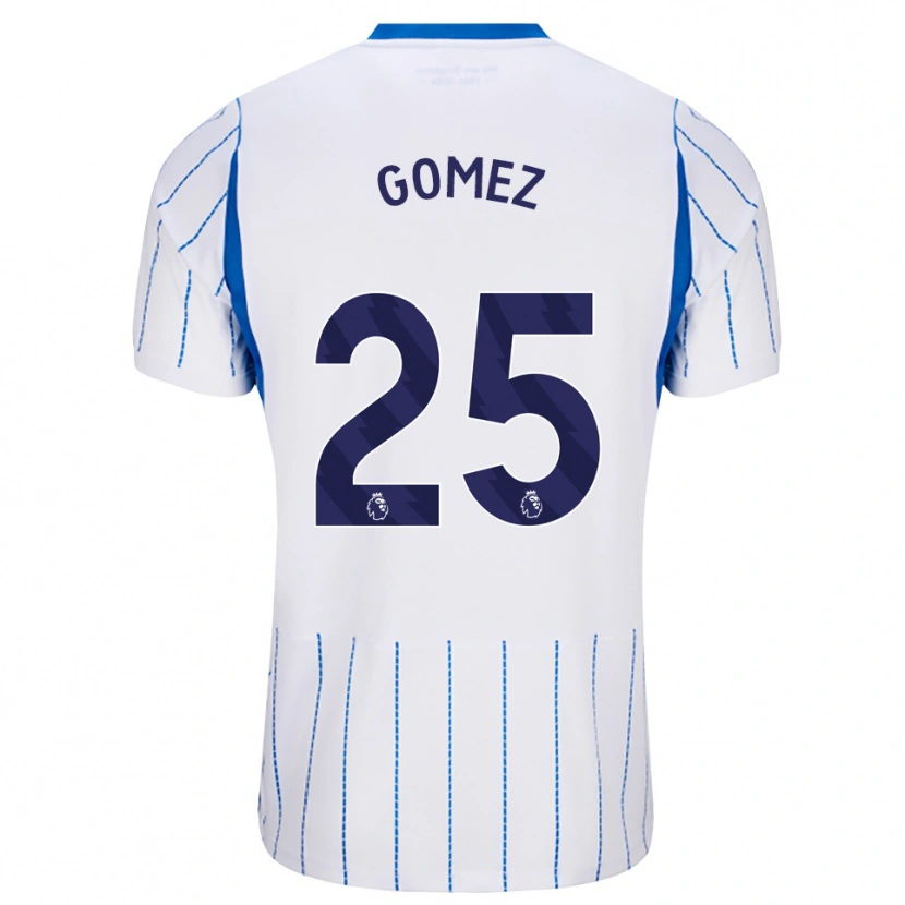 Danxen Criança Camisola Diego Gómez #25 Dodgerblue Branco Alternativa 2026/27 Camisa Brasil