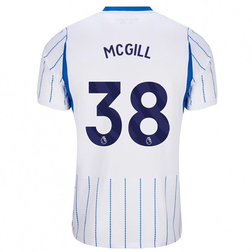 Danxen Criança Camisola Tom Mcgill #38 Dodgerblue Branco Alternativa 2026/27 Camisa Brasil