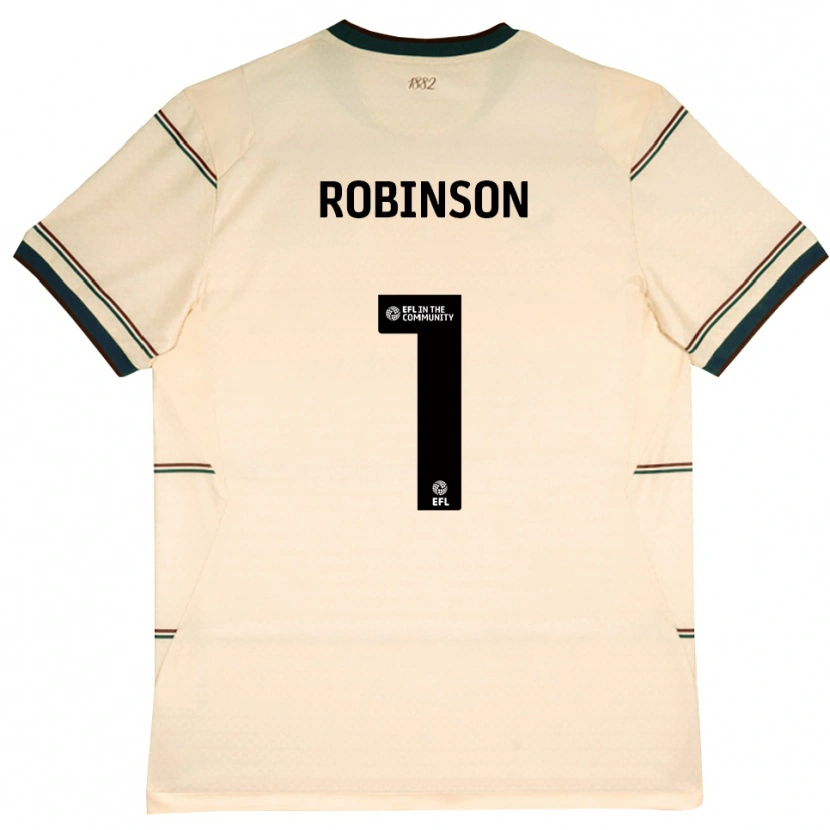 Danxen Criança Camisola Jack Robinson #1 Beige Borgonha Alternativa 2026/27 Camisa Brasil