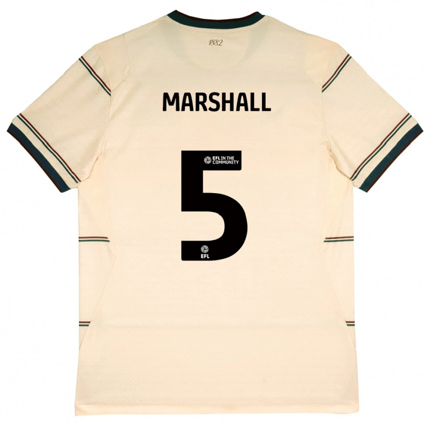 Danxen Criança Camisola Georgia Marshall #5 Beige Borgonha Alternativa 2026/27 Camisa Brasil