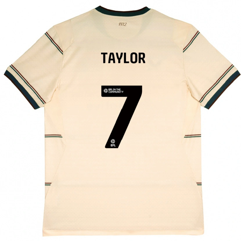 Danxen Criança Camisola Warren Taylor #7 Beige Borgonha Alternativa 2026/27 Camisa Brasil