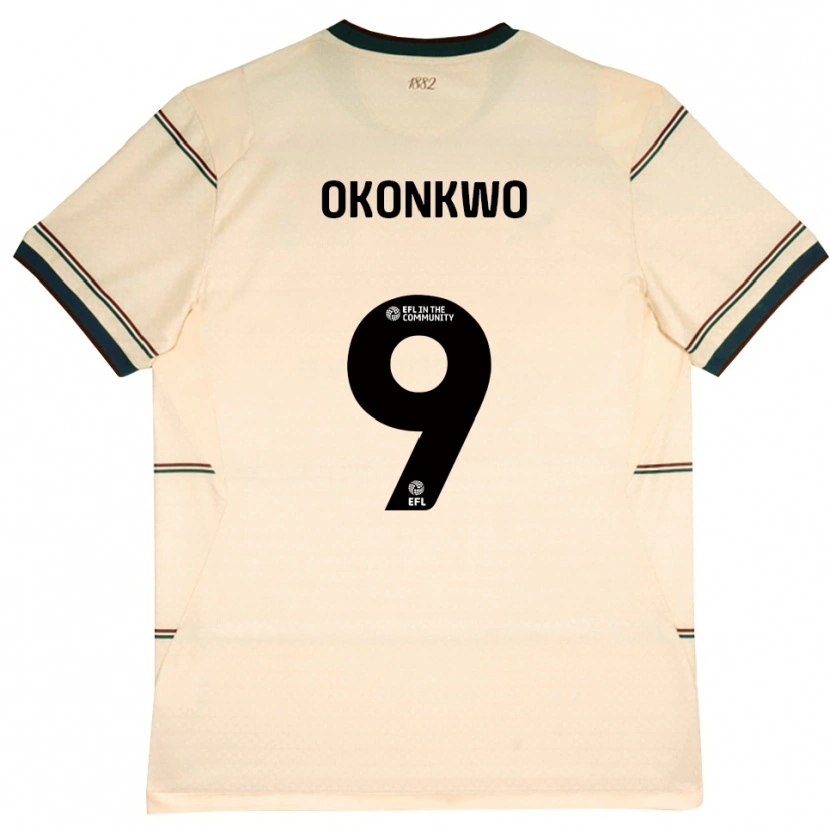 Danxen Criança Camisola Destiny Okonkwo #9 Beige Borgonha Alternativa 2026/27 Camisa Brasil