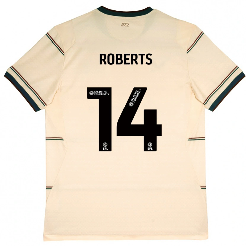 Danxen Criança Camisola Connor Roberts #14 Beige Borgonha Alternativa 2026/27 Camisa Brasil