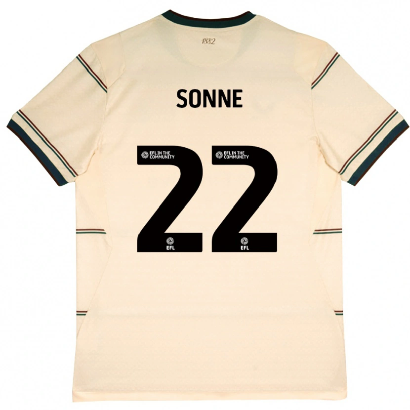 Danxen Criança Camisola Oliver Sonne #22 Beige Borgonha Alternativa 2026/27 Camisa Brasil