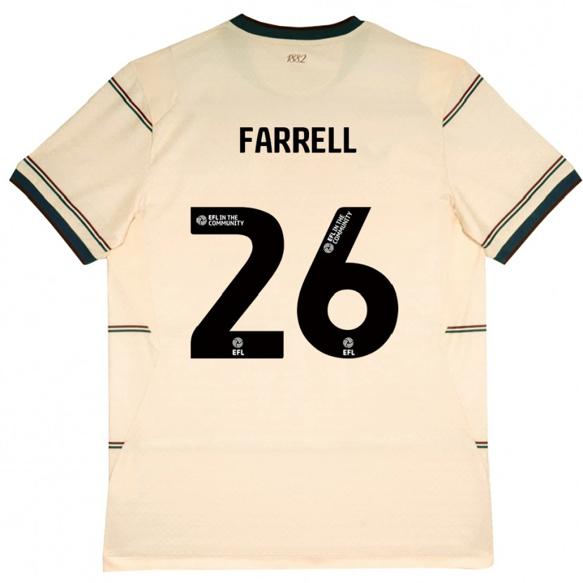 Danxen Criança Camisola Lucy Farrell #26 Beige Borgonha Alternativa 2026/27 Camisa Brasil