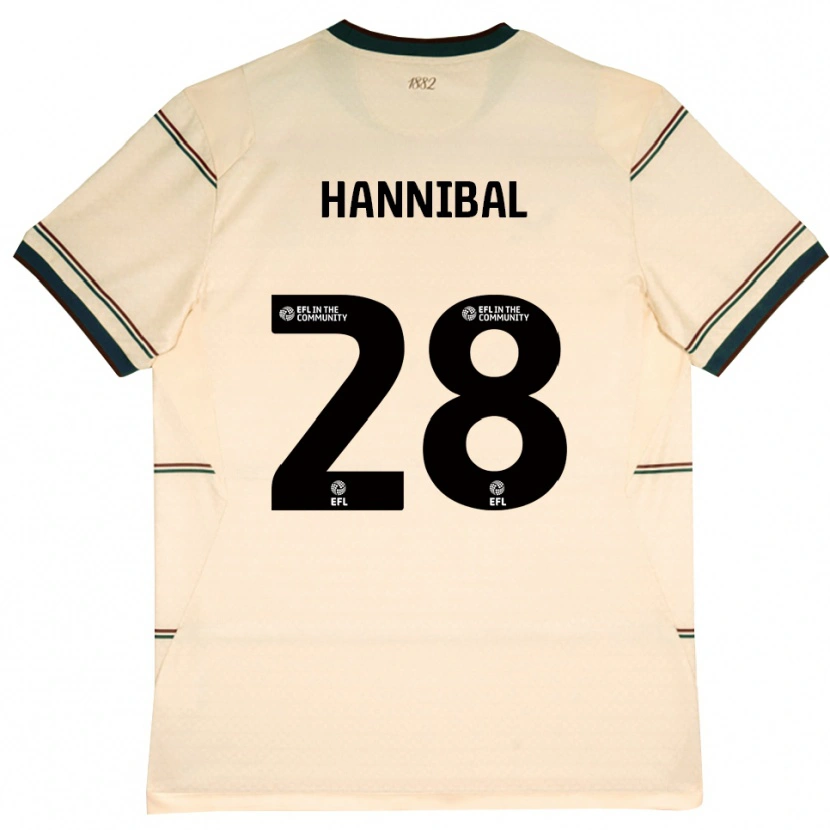 Danxen Criança Camisola Hannibal Mejbri #28 Beige Borgonha Alternativa 2026/27 Camisa Brasil