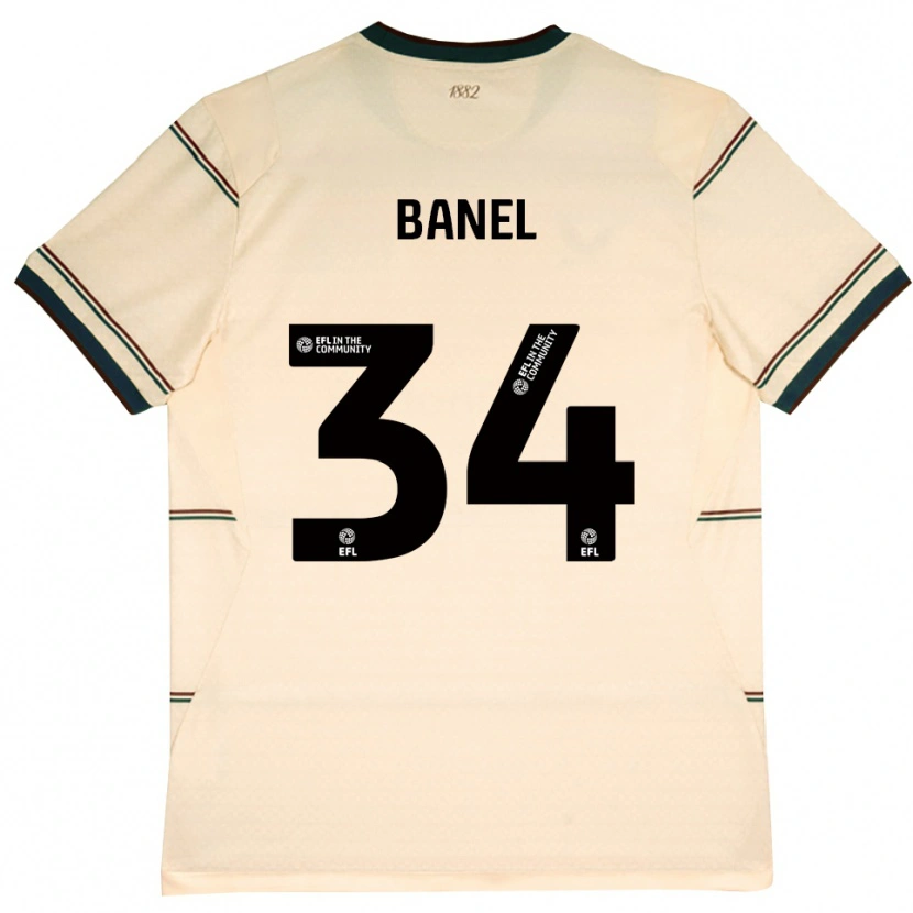 Danxen Criança Camisola Jaydon Banel #34 Beige Borgonha Alternativa 2026/27 Camisa Brasil