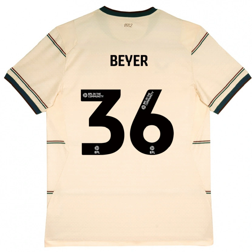 Danxen Criança Camisola Jordan Beyer #36 Beige Borgonha Alternativa 2026/27 Camisa Brasil