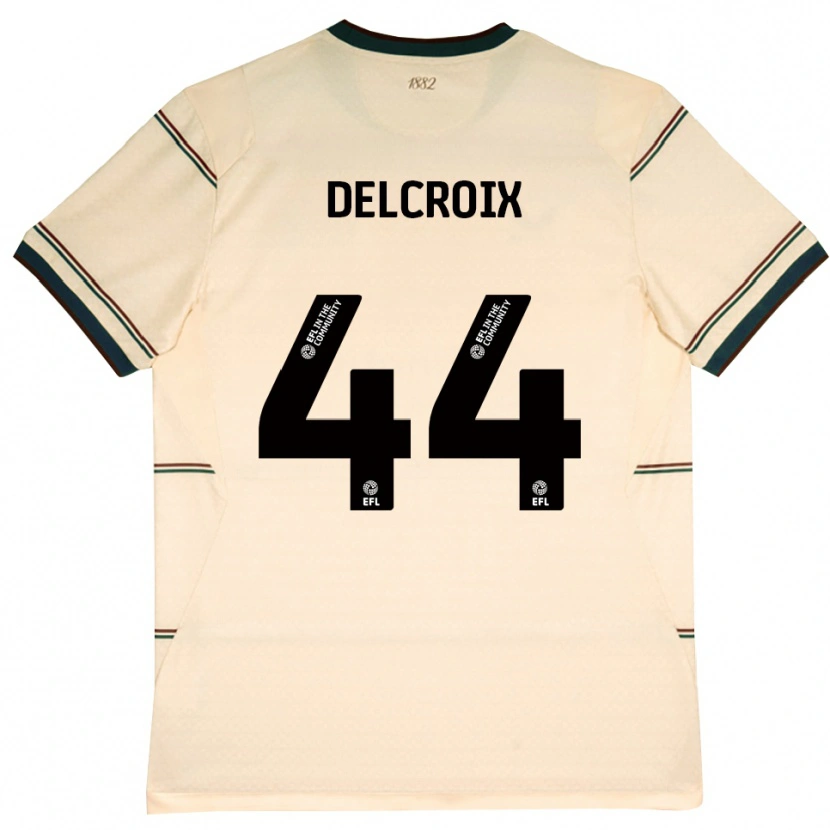 Danxen Criança Camisola Hannes Delcroix #44 Beige Borgonha Alternativa 2026/27 Camisa Brasil