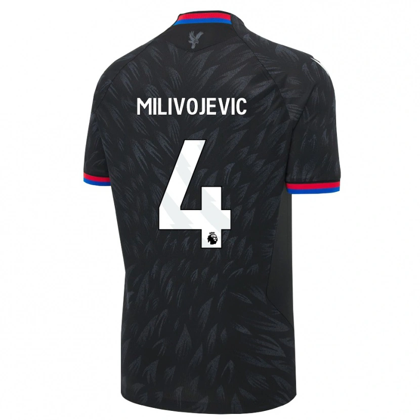 Danxen Criança Camisola Luka Milivojevic #4 Preto Azul Vermelho Alternativa 2026/27 Camisa Brasil
