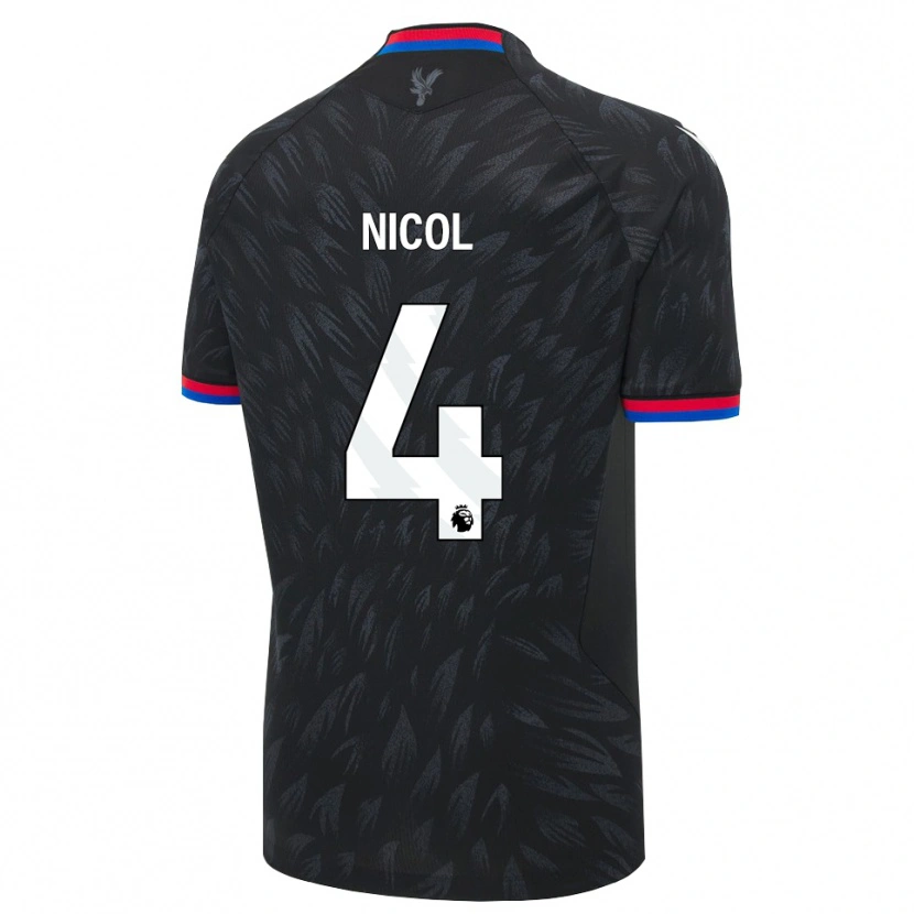 Danxen Criança Camisola Leigh Nicol #4 Preto Azul Vermelho Alternativa 2026/27 Camisa Brasil