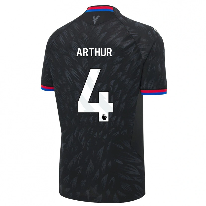 Danxen Criança Camisola Chloe Arthur #4 Preto Azul Vermelho Alternativa 2026/27 Camisa Brasil