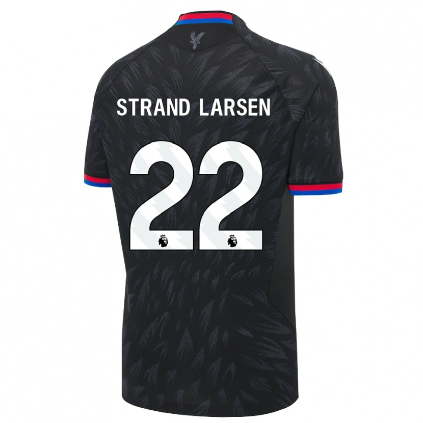 Danxen Criança Camisola Jørgen Strand Larsen #22 Preto Azul Vermelho Alternativa 2026/27 Camisa Brasil