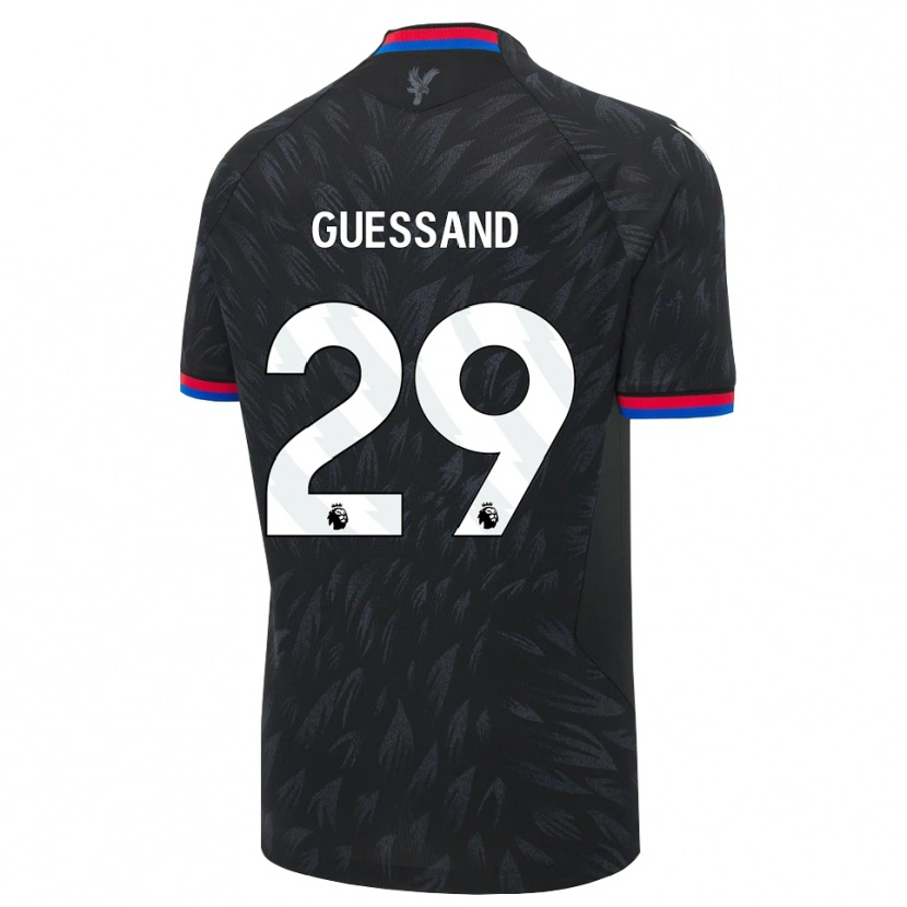 Danxen Criança Camisola Evann Guessand #29 Preto Azul Vermelho Alternativa 2026/27 Camisa Brasil