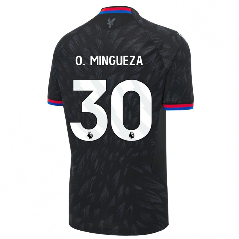 Danxen Criança Camisola Óscar Mingueza #30 Preto Azul Vermelho Alternativa 2026/27 Camisa Brasil