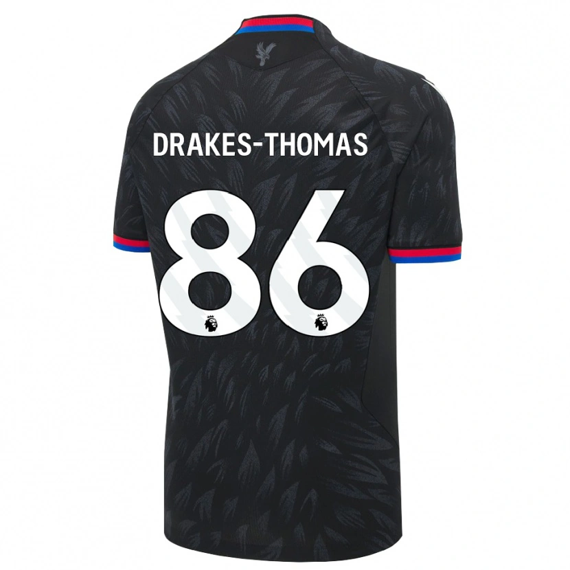 Danxen Criança Camisola Joél Drakes-Thomas #86 Preto Azul Vermelho Alternativa 2026/27 Camisa Brasil