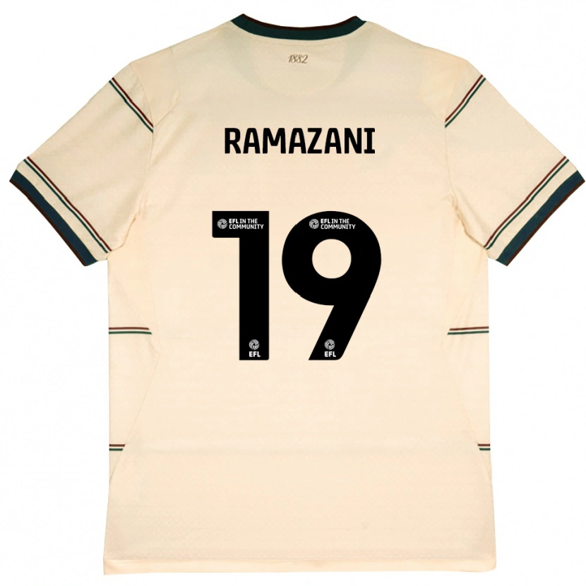 Danxen Criança Camisola Largie Ramazani #19 Beige Borgonha Alternativa 2026/27 Camisa Brasil