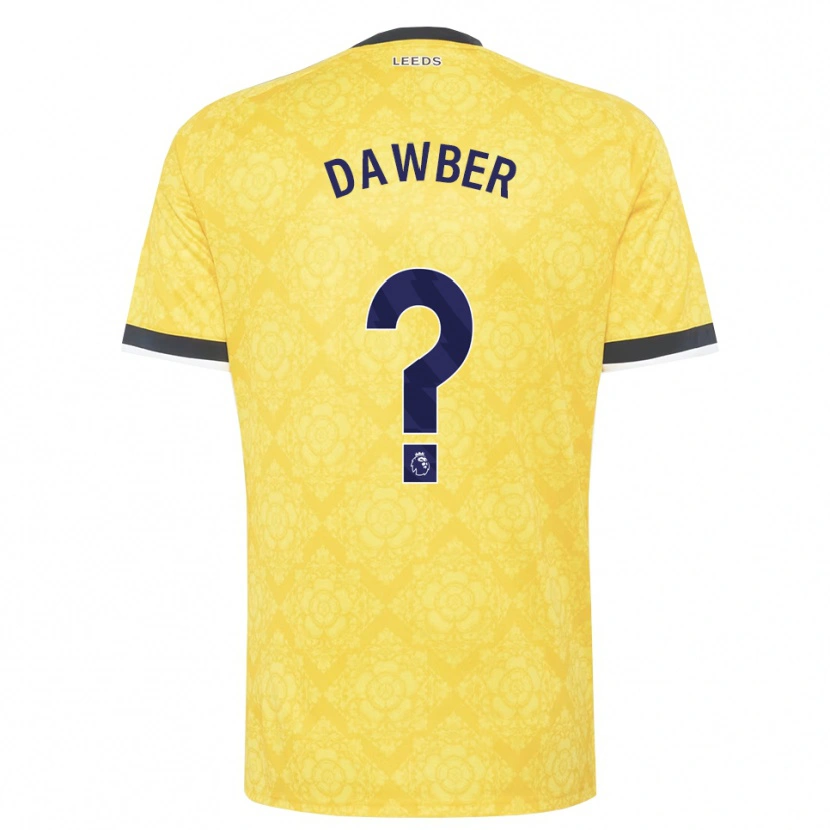 Danxen Criança Camisola Oscar Dawber #0 Amarelo Branco Preto Alternativa 2026/27 Camisa Brasil