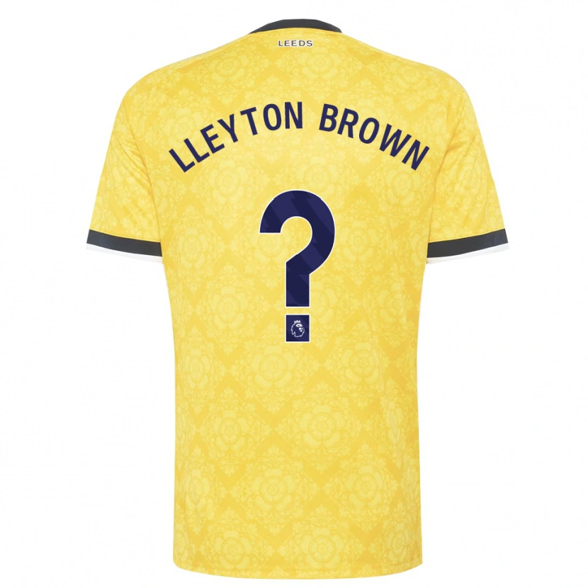 Danxen Criança Camisola Lleyton Brown #0 Amarelo Branco Preto Alternativa 2026/27 Camisa Brasil