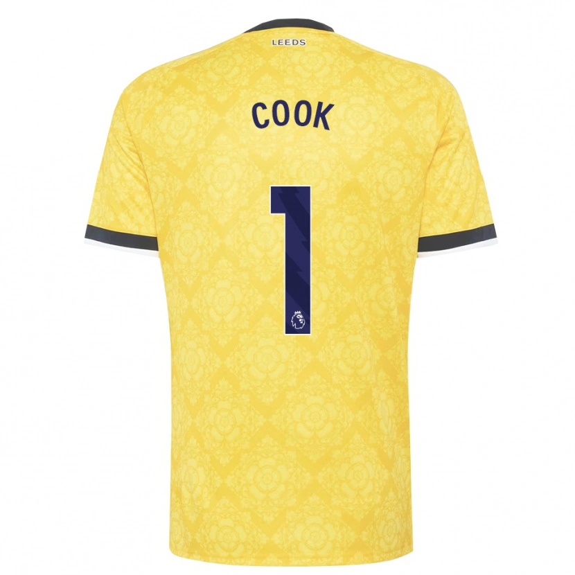 Danxen Criança Camisola Robbie Cook #1 Amarelo Branco Preto Alternativa 2026/27 Camisa Brasil