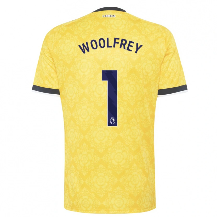 Danxen Criança Camisola Joshua Woolfrey #1 Amarelo Branco Preto Alternativa 2026/27 Camisa Brasil