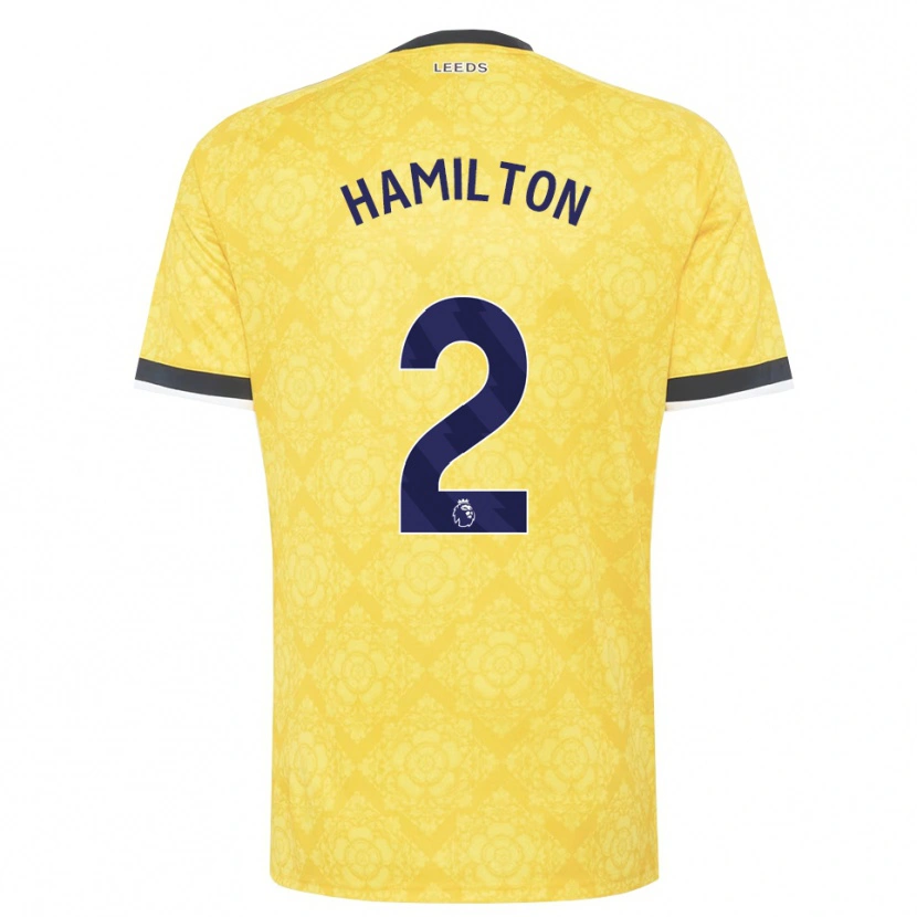 Danxen Criança Camisola Joshua Hamilton #2 Amarelo Branco Preto Alternativa 2026/27 Camisa Brasil