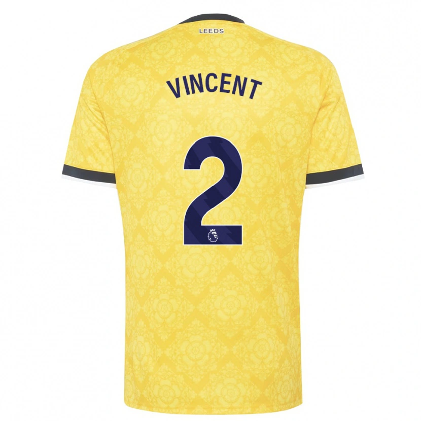 Danxen Criança Camisola Harvey Vincent #2 Amarelo Branco Preto Alternativa 2026/27 Camisa Brasil
