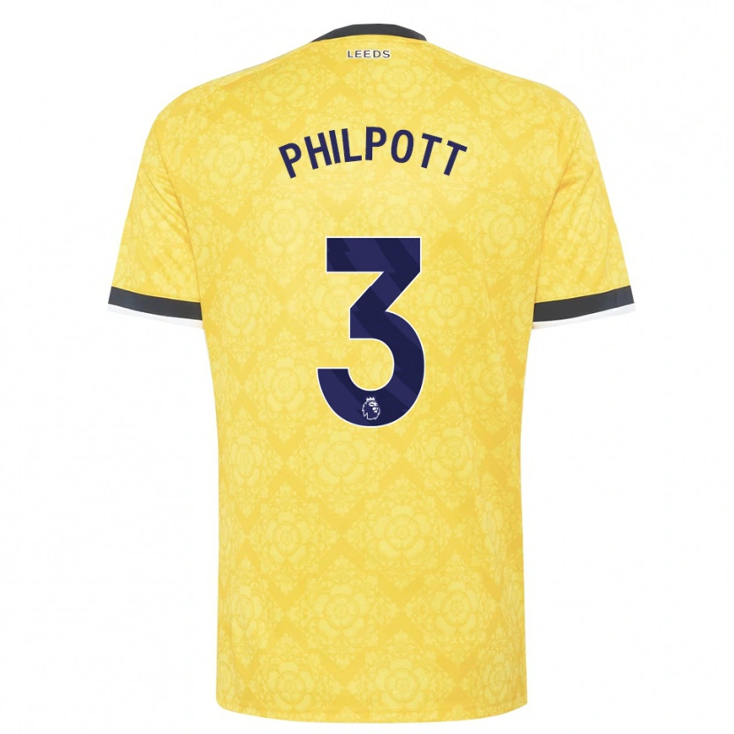 Danxen Criança Camisola Louie Philpott #3 Amarelo Branco Preto Alternativa 2026/27 Camisa Brasil