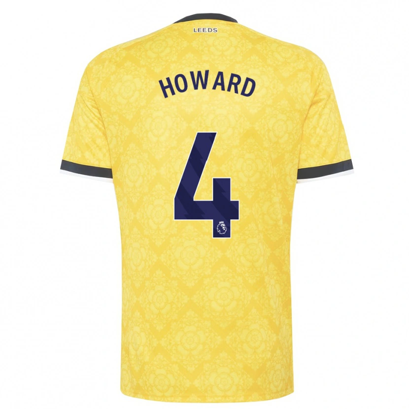 Danxen Criança Camisola Jacob Howard #4 Amarelo Branco Preto Alternativa 2026/27 Camisa Brasil