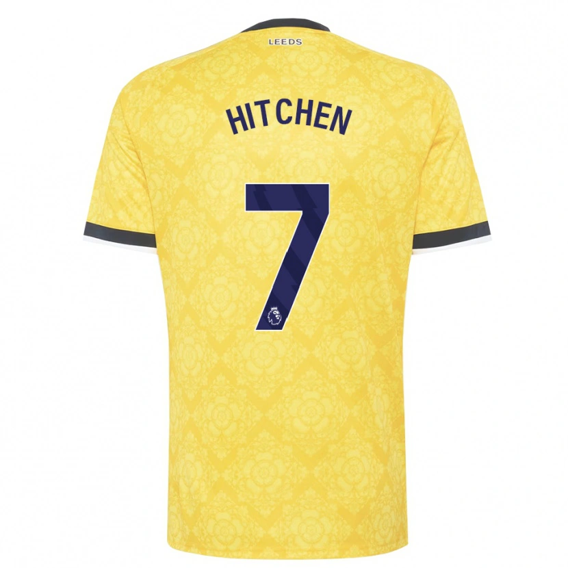 Danxen Criança Camisola Zach Hitchen #7 Amarelo Branco Preto Alternativa 2026/27 Camisa Brasil