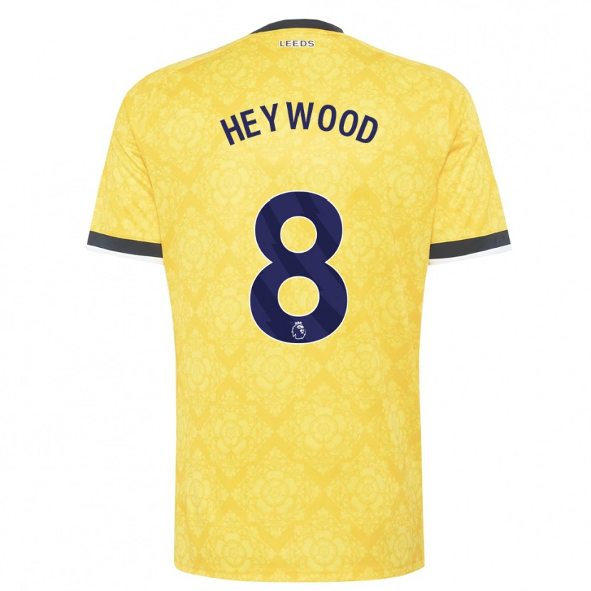 Danxen Criança Camisola Owen Heywood #8 Amarelo Branco Preto Alternativa 2026/27 Camisa Brasil