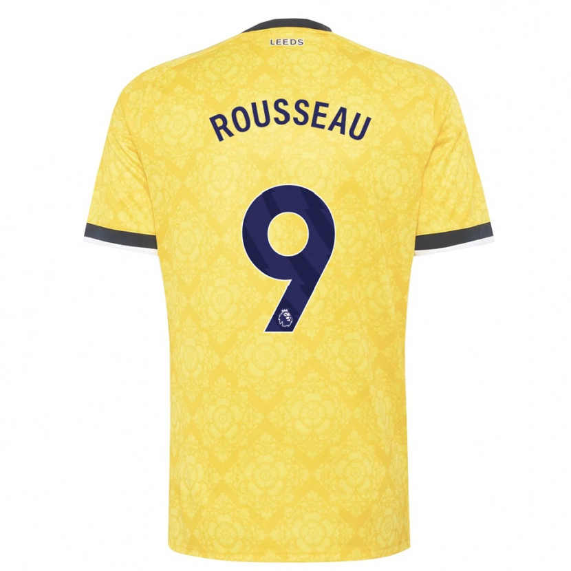 Danxen Criança Camisola Jess Rousseau #9 Amarelo Branco Preto Alternativa 2026/27 Camisa Brasil