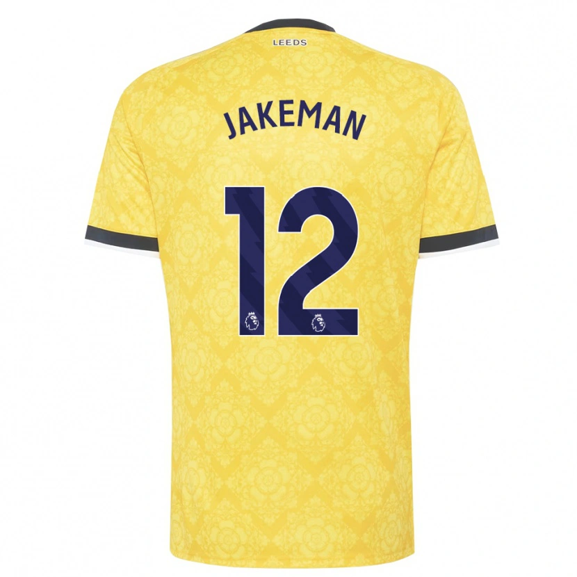 Danxen Criança Camisola Harriet Jakeman #12 Amarelo Branco Preto Alternativa 2026/27 Camisa Brasil