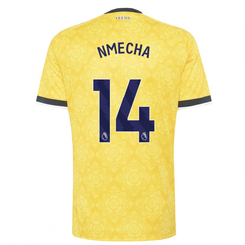 Danxen Criança Camisola Lukas Nmecha #14 Amarelo Branco Preto Alternativa 2026/27 Camisa Brasil