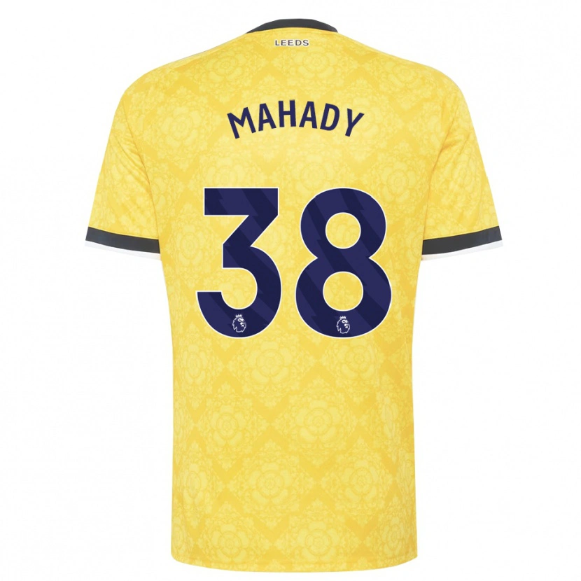 Danxen Criança Camisola Rory Mahady #38 Amarelo Branco Preto Alternativa 2026/27 Camisa Brasil