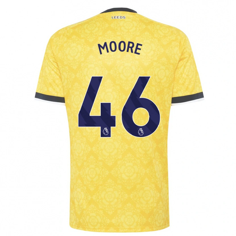 Danxen Criança Camisola Kris Moore #46 Amarelo Branco Preto Alternativa 2026/27 Camisa Brasil