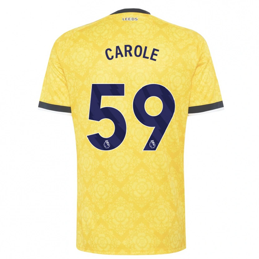 Danxen Criança Camisola Keenan Carole #59 Amarelo Branco Preto Alternativa 2026/27 Camisa Brasil