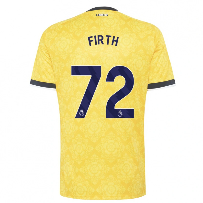 Danxen Criança Camisola Will Firth #72 Amarelo Branco Preto Alternativa 2026/27 Camisa Brasil